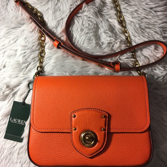 Ralph Lauren Handbags - Ralph Lauren Tangerine Crossbody